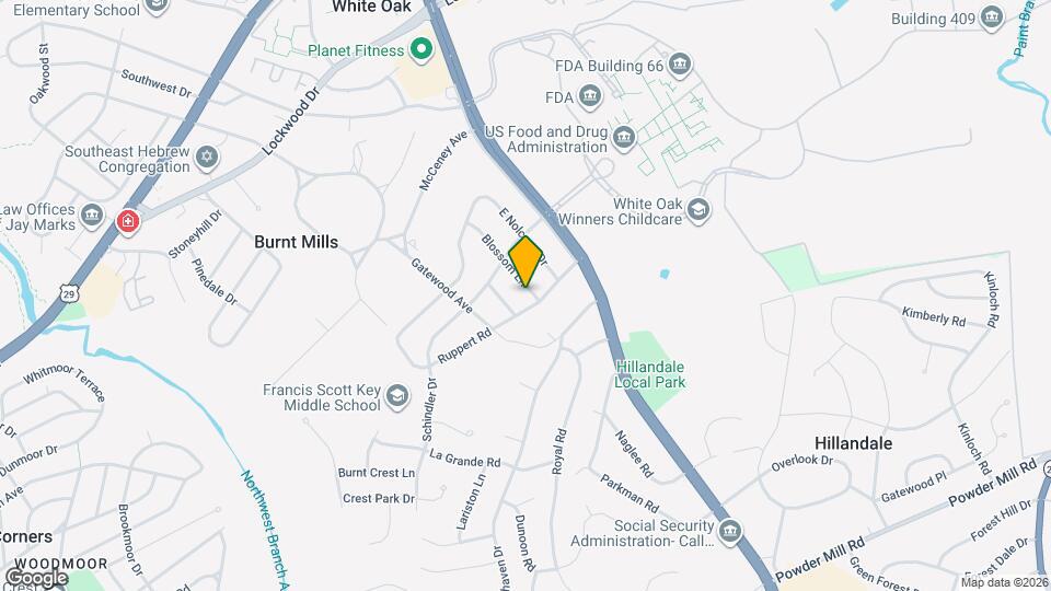 10702 Blossom Ln Map and Location Details