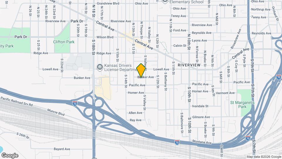 1249 Bunker Ave Map and Location Details