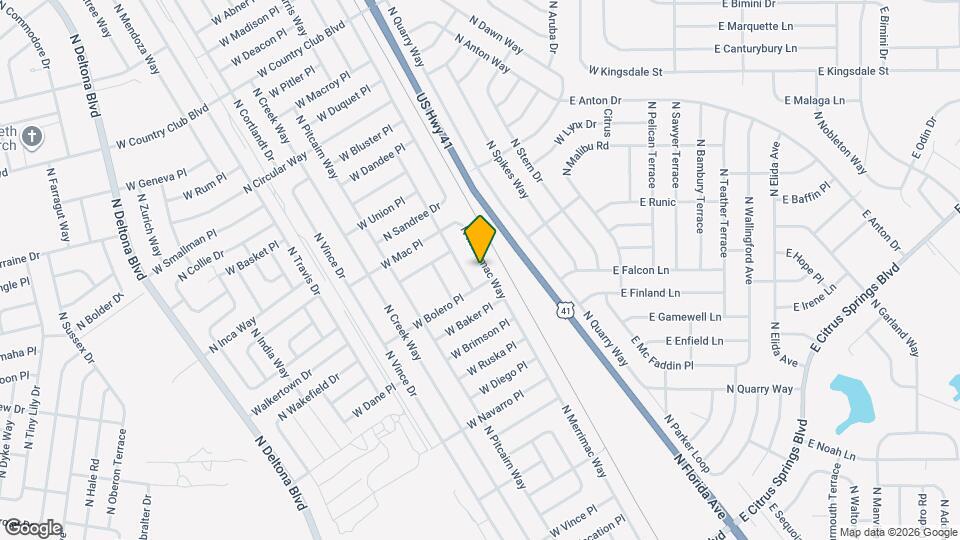 8512 N Merrimac Way Map and Location Details