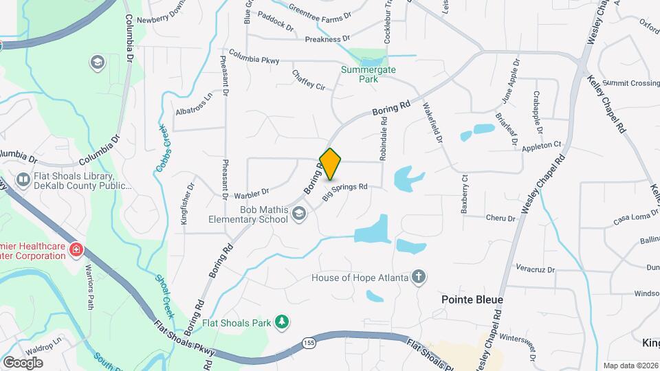 3166 Big Springs Ct Mapa y Detalles de la Ubicación