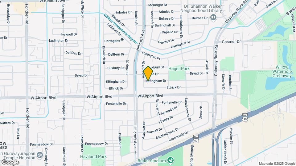 5851 Effingham Dr Map and Location Details