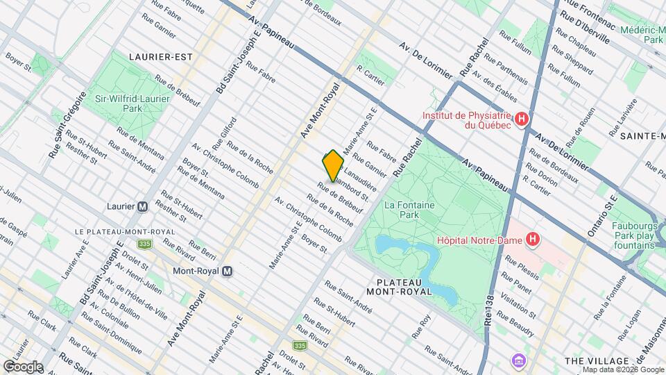 4317 De Brébeuf Rue Map and Location Details