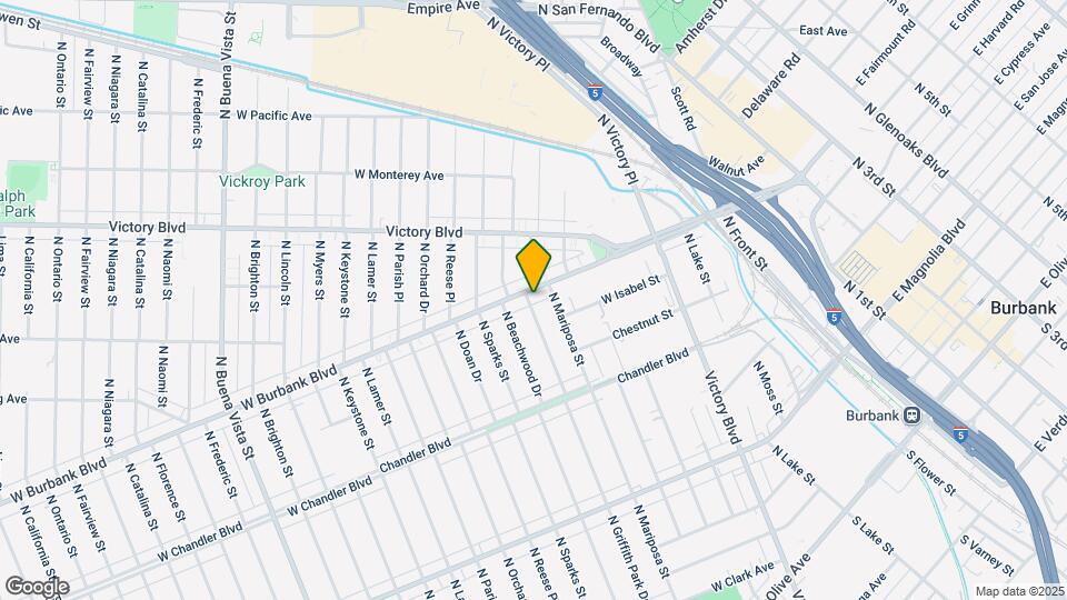 1314 W Burbank Blvd Mapa y Detalles de la Ubicación
