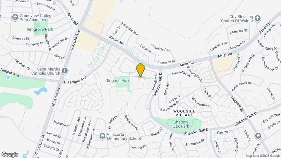 2634 Hillsborough Pl Map and Location Details