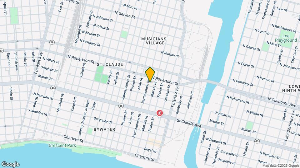 1405 Bartholomew St Map and Location Details
