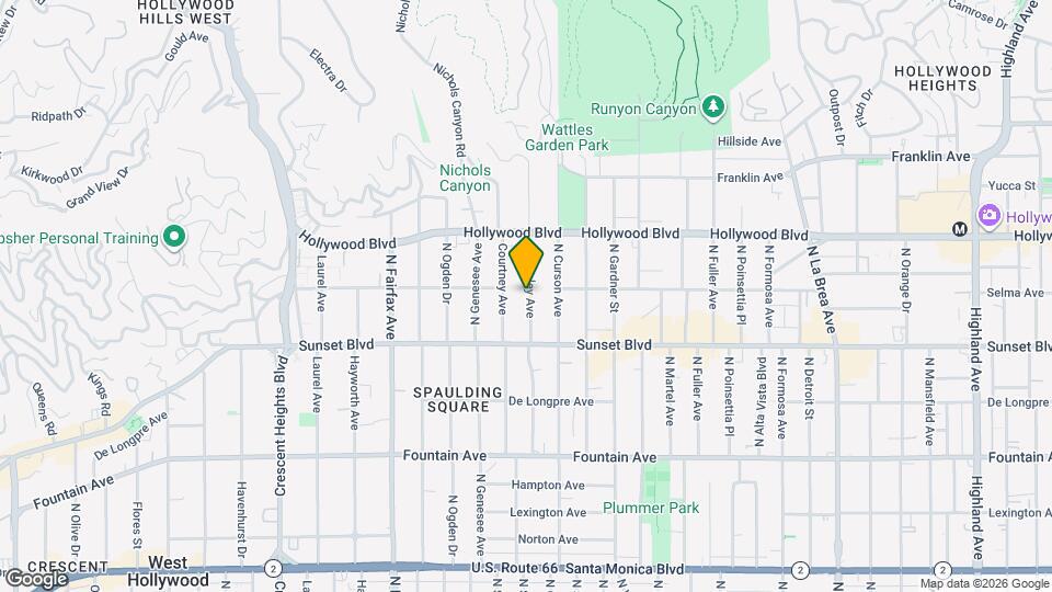 1553 N Stanley Ave Map and Location Details