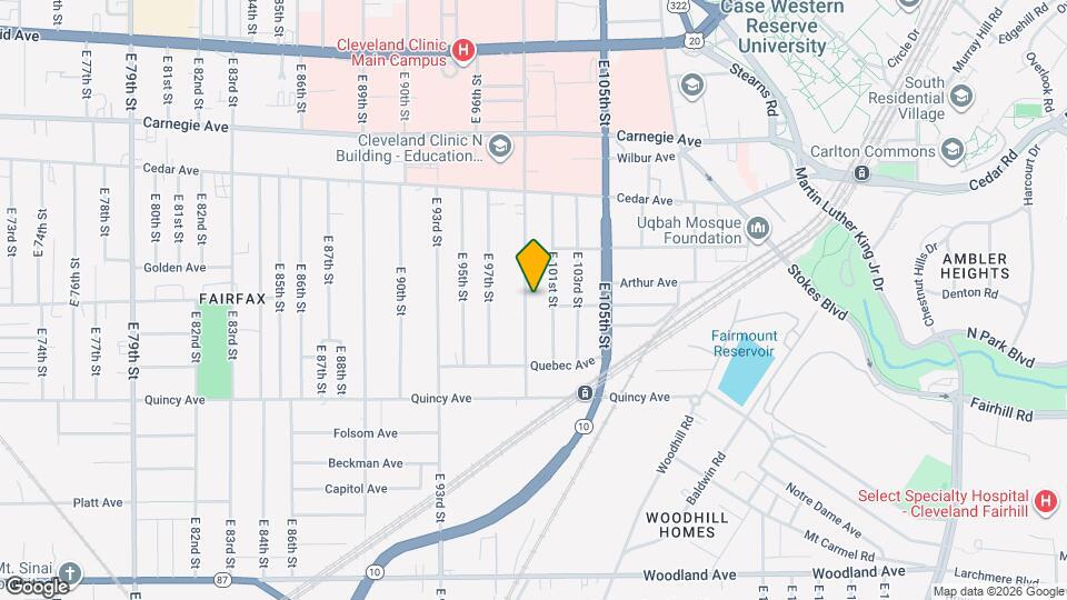 2273 E 100th St Map and Location Details