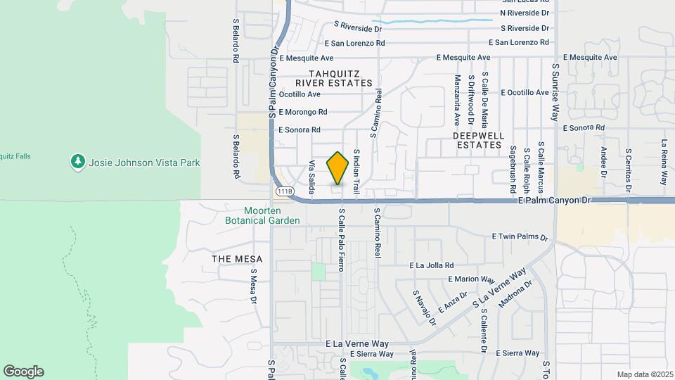 500 E Palm Canyon Dr Map and Location Details