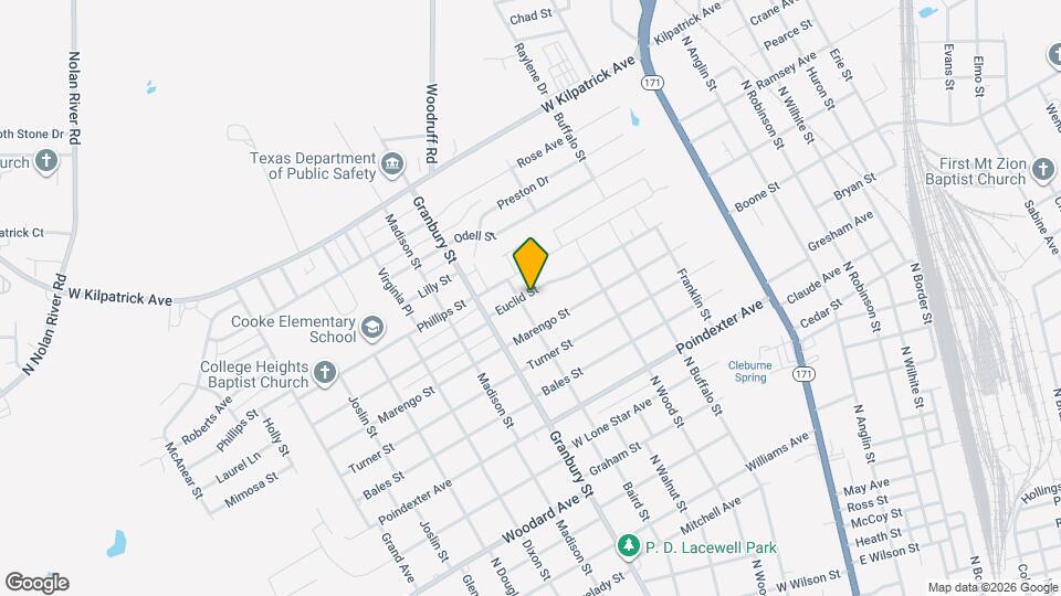 527 Euclid St Map and Location Details