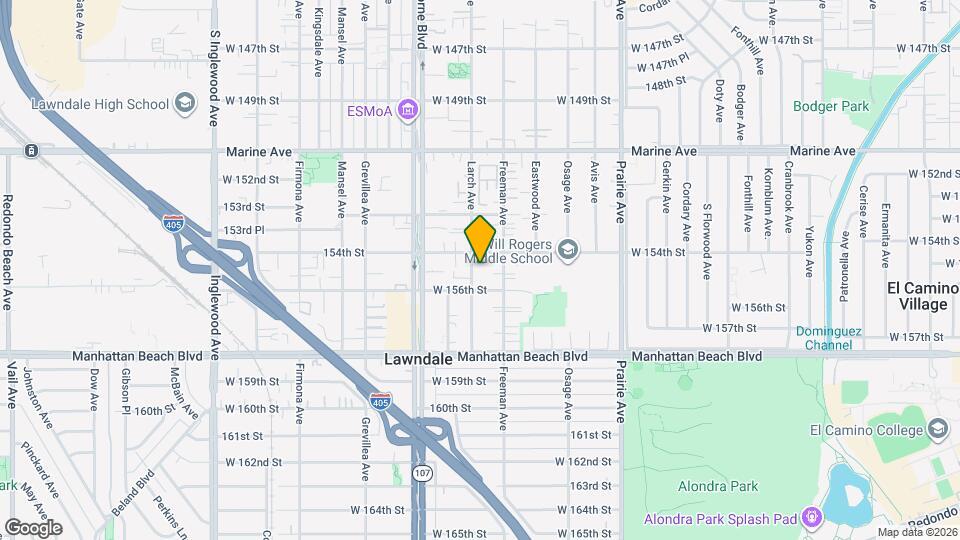 15418 Larch Ave Map and Location Details