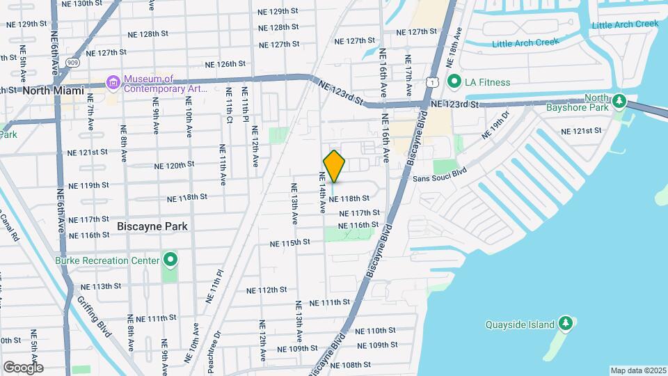 1430 NE 118th Ter Mapa y Detalles de la Ubicación