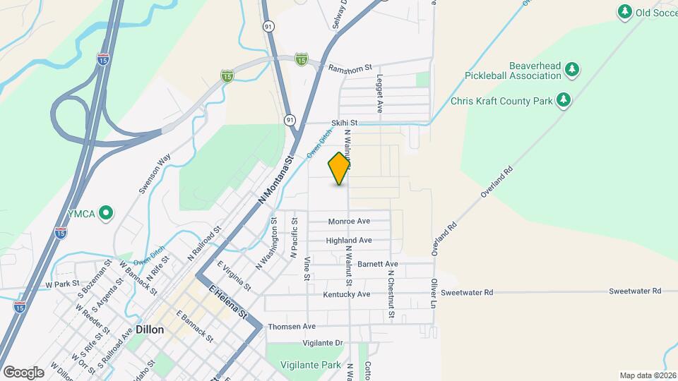 725 N Walnut St Map and Location Details