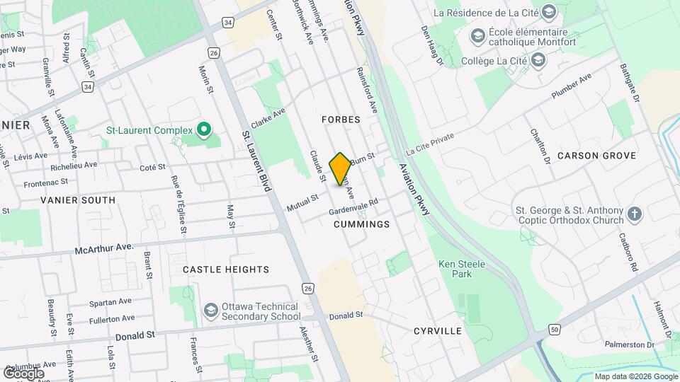 848 Trojan Ave Map and Location Details