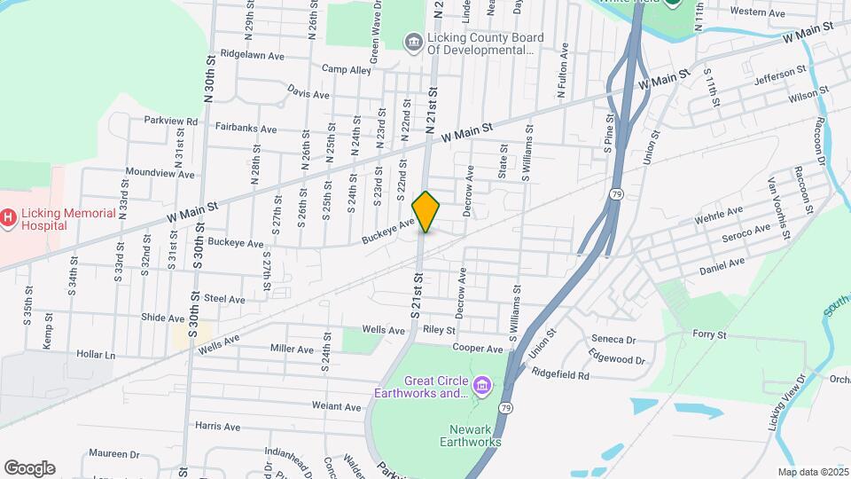 128 S 21st St Map and Location Details