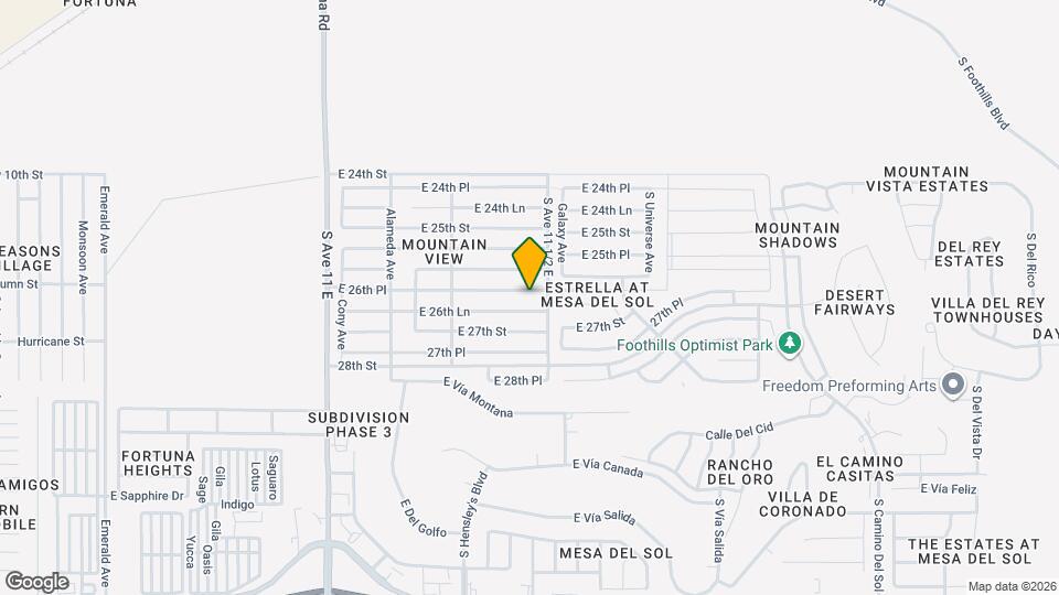 11459 E 26th Pl Map and Location Details