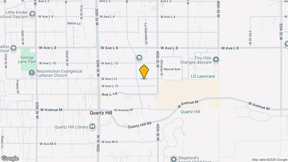 4556 W Ave L12 Map and Location Details