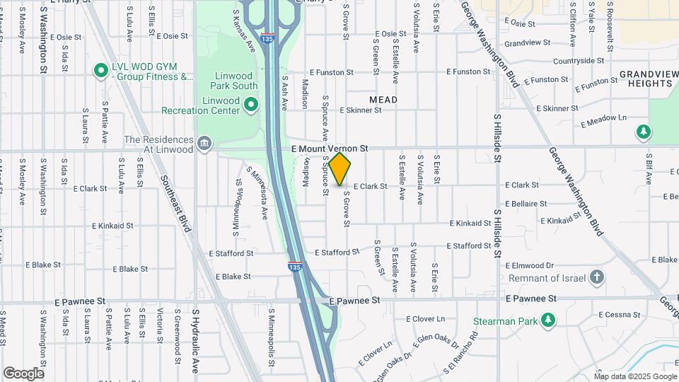 2109 S Grove St Map and Location Details