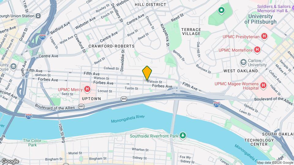 2011 Forbes Ave Mapa y Detalles de la Ubicación