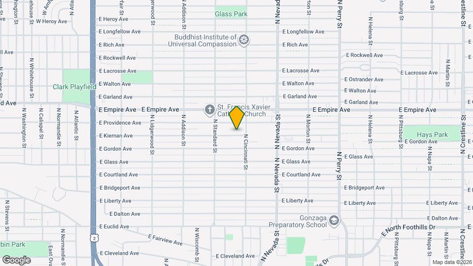 709 E Kiernan Ave Map and Location Details