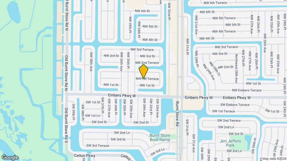 3404 NW 1st Terrace Map and Location Details