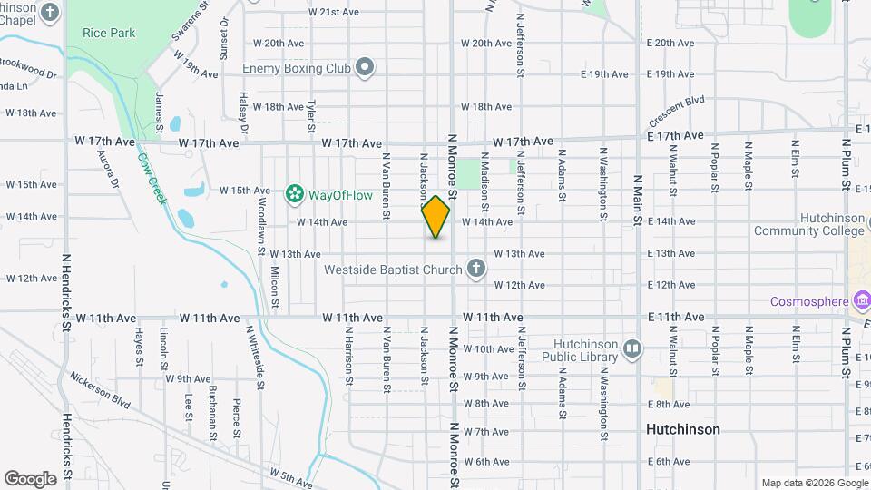 516 W 13th Ave Map and Location Details