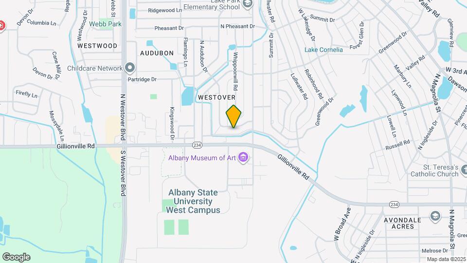 411 S Audubon Dr Map and Location Details