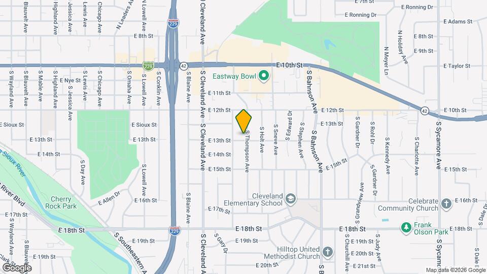 3012 E 13th St Map and Location Details