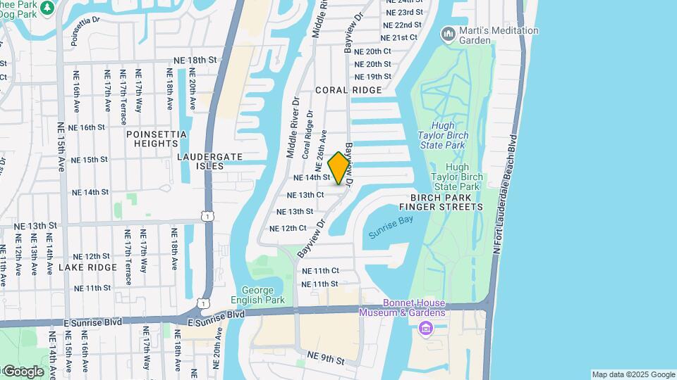 2625 NE 13th Ct Map and Location Details