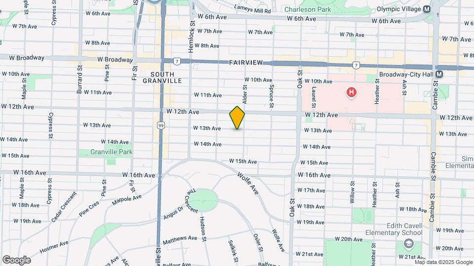 1220 W 13th Ave Map and Location Details