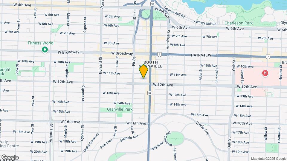 1535 W 12th Ave Map and Location Details