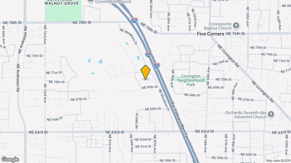 8609 NE 70th Cir Map and Location Details