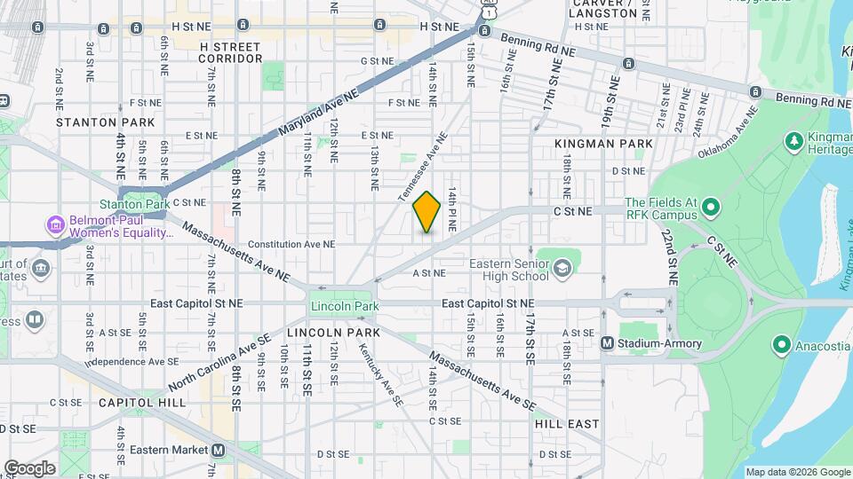 1364 Constitution Ave NE Map and Location Details