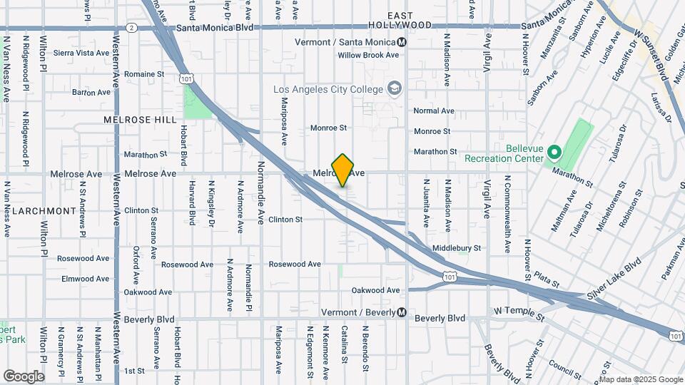 639 N Heliotrope Dr Map and Location Details