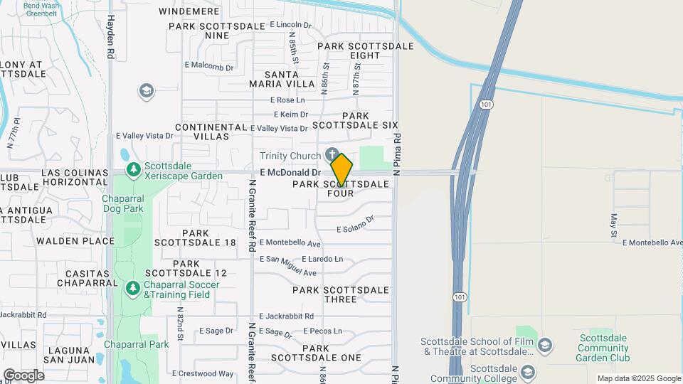 8637 E El Charro Ln Map and Location Details