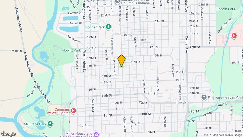 1430 Chestnut St Map and Location Details