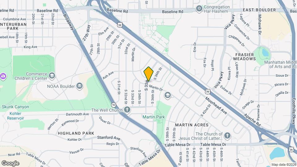 3505 Martin Dr Map and Location Details