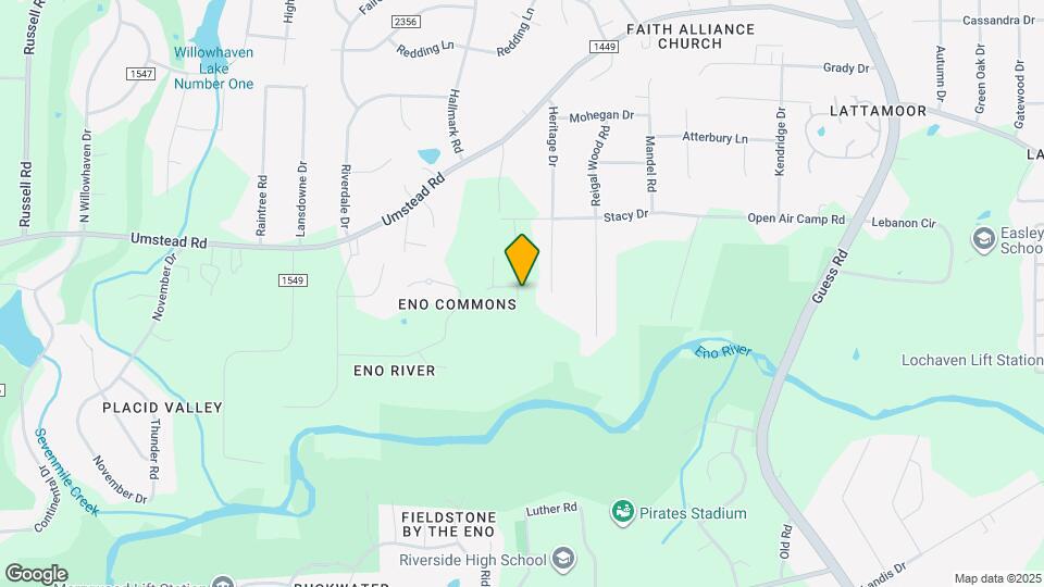 1105 Umstead Grv Wy Map and Location Details