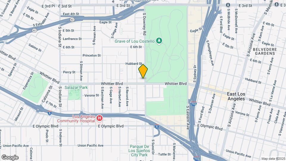 Whittier & Downey NW Map and Location Details