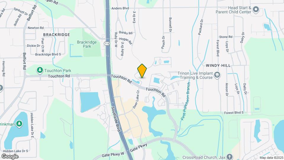 9727 Touchton Rd Mapa y Detalles de la Ubicación