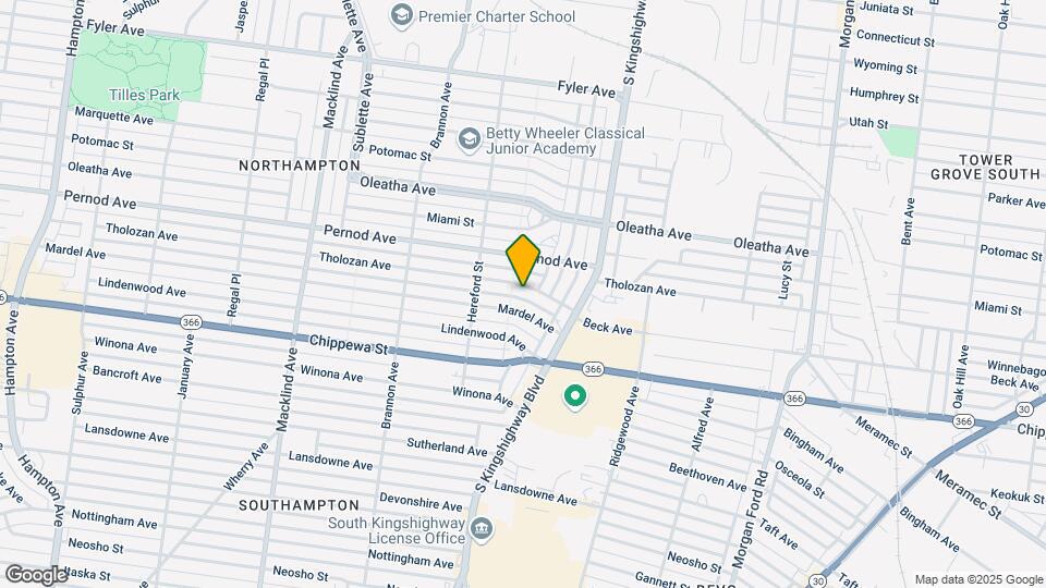 4958 Tholozan Ave Mapa y Detalles de la Ubicación