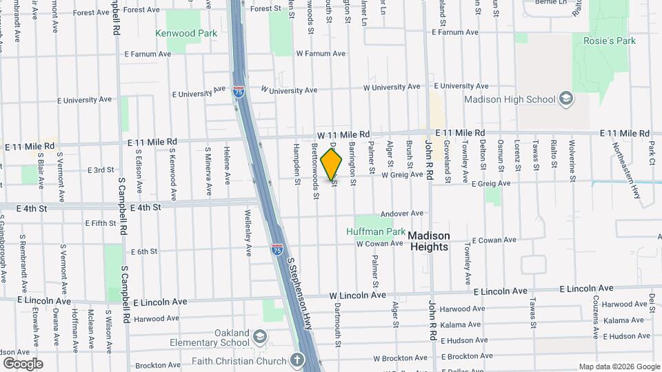 26601 Dartmouth St Map and Location Details