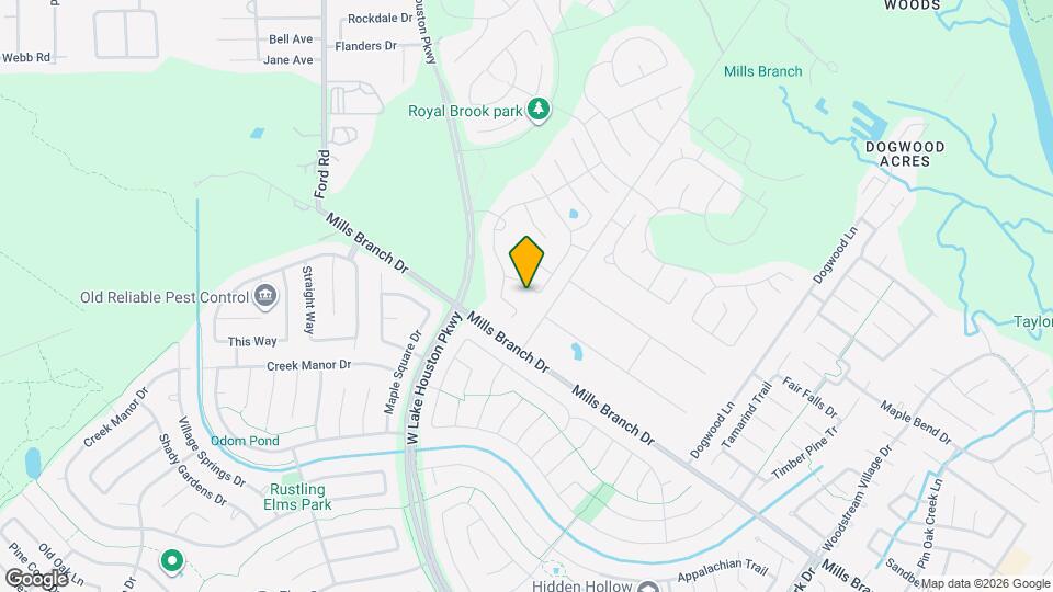 3322 Pleasant Hollow Ln Map and Location Details