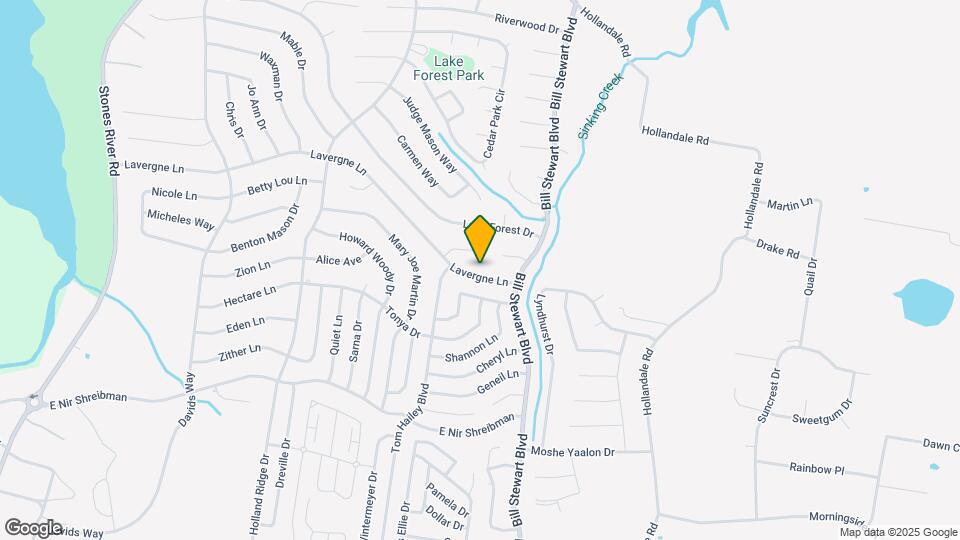 836 Lavergne Ln Map and Location Details