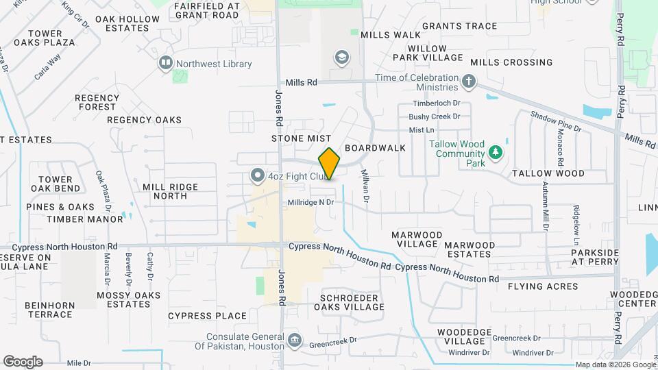 12522 Millridge Pines Ct Map and Location Details