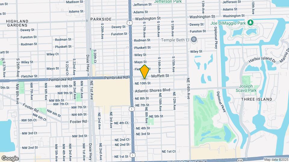 721 NE 10th St Map and Location Details