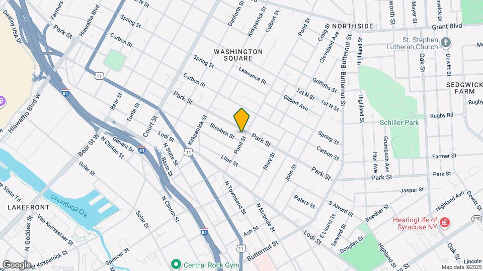 407 Pond St Map and Location Details