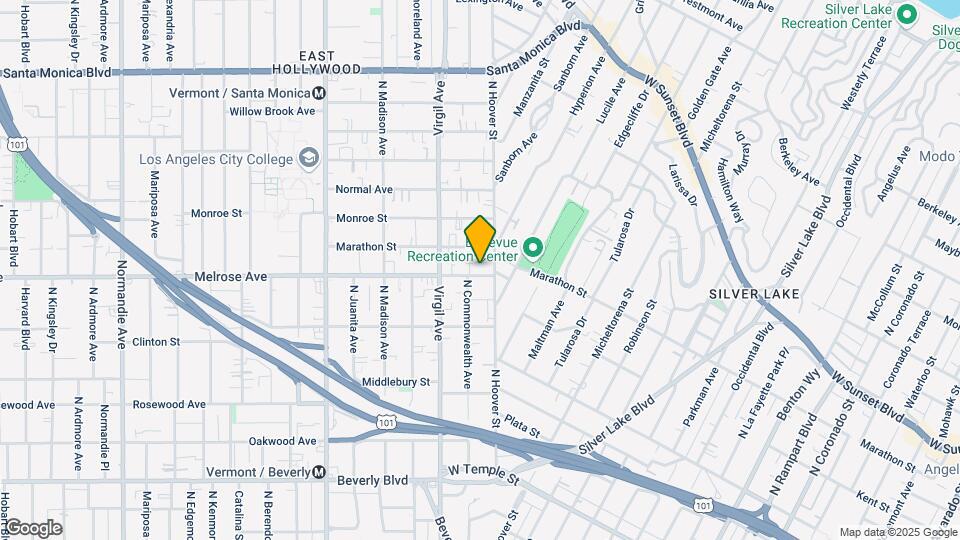3915-3919 Melrose Ave Map and Location Details