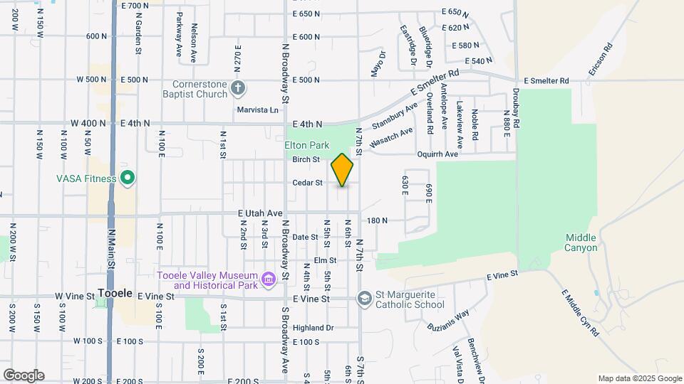 257 N 6th St Map and Location Details