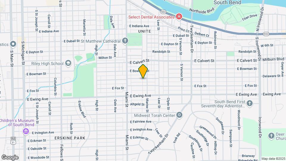 1156 E Donald St Map and Location Details