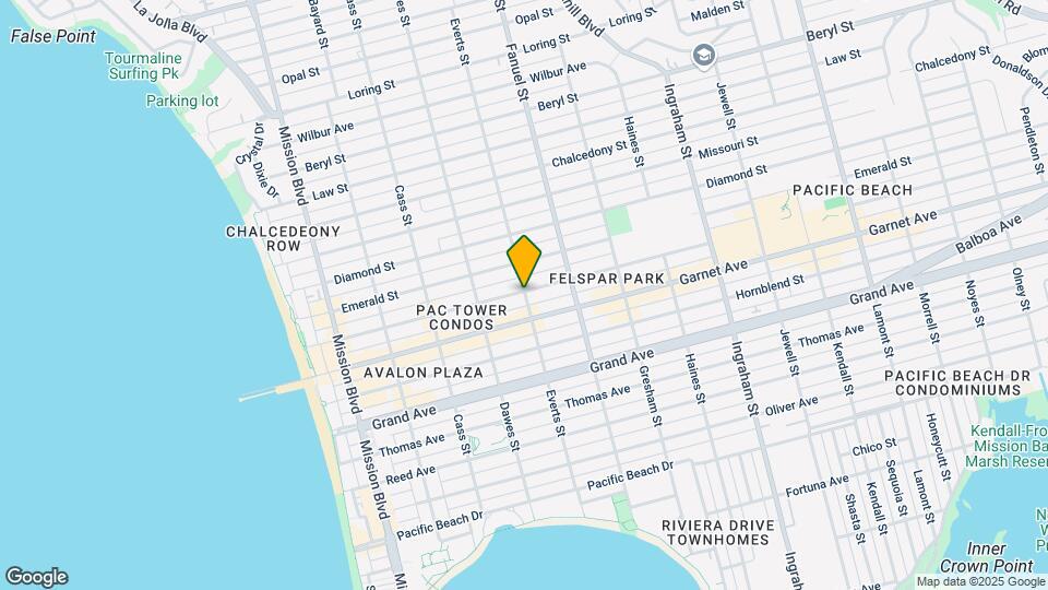 1177 Felspar St Map and Location Details